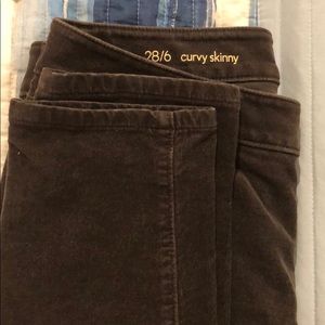 Black Loft corduroys